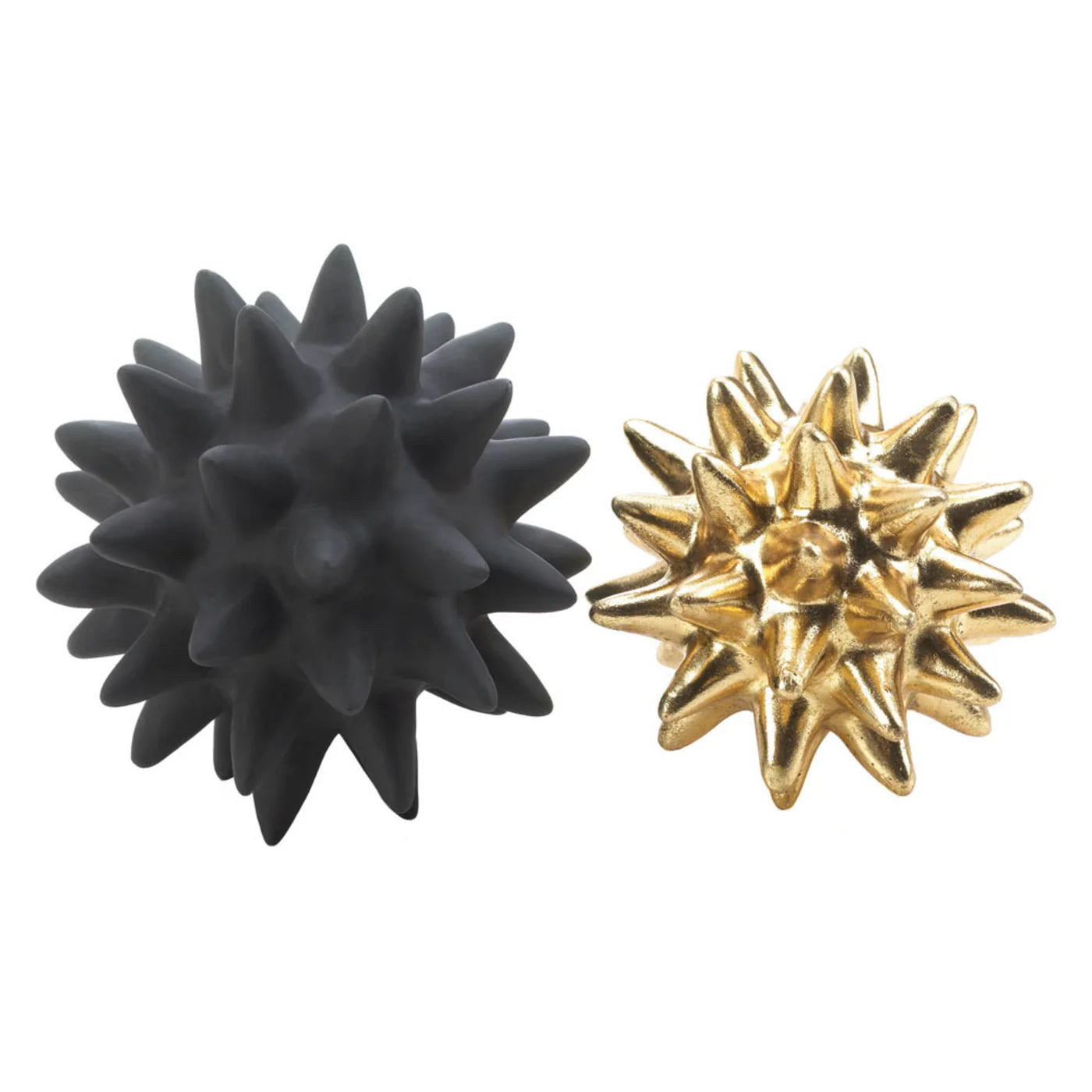 STORICO BLACK AND GOLD SPIKE SCULPTURES