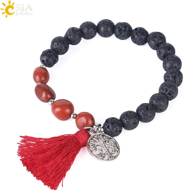 Chakras Healing Bracelet 8mm Yoga Meditation Natural Stone Beaded Bracelets Real Crystal Quartz Women Hand Jewelery