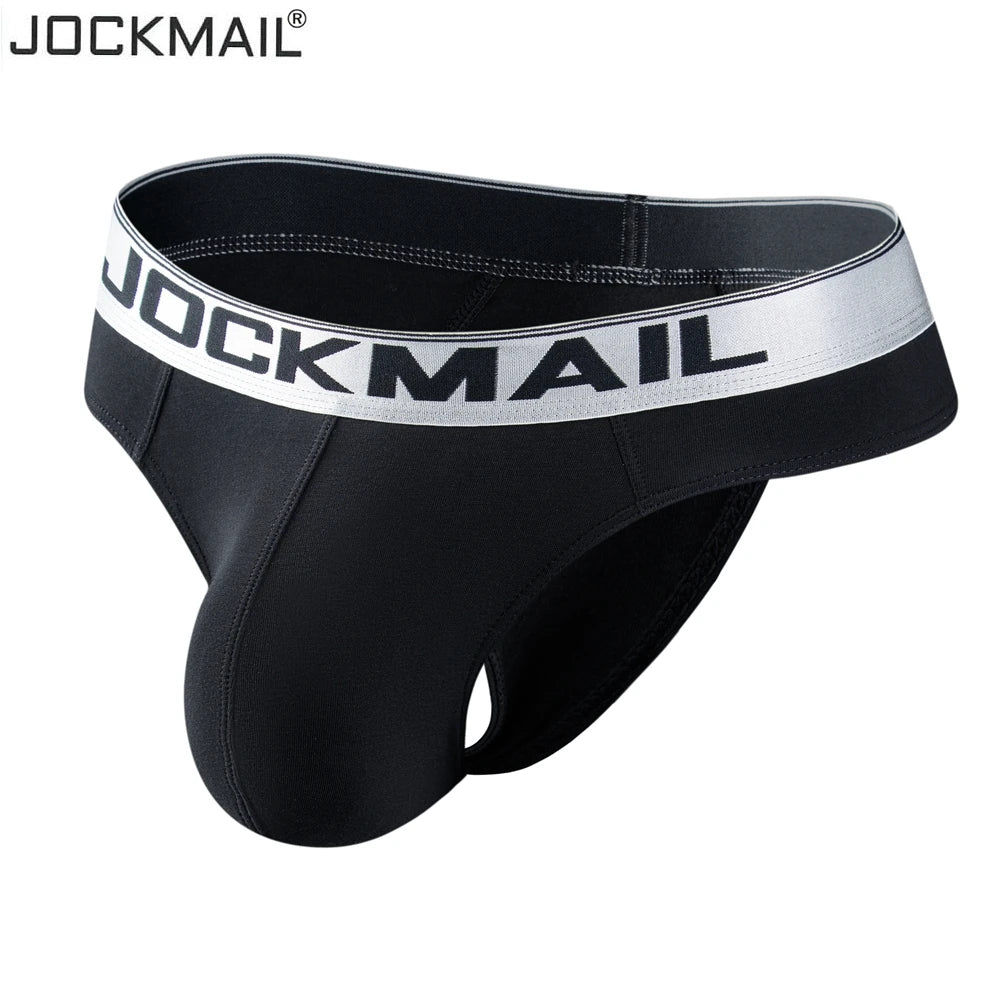 JOCKMAIL Men Underwear Sexy Big Penis Pouch Bikini Briefs