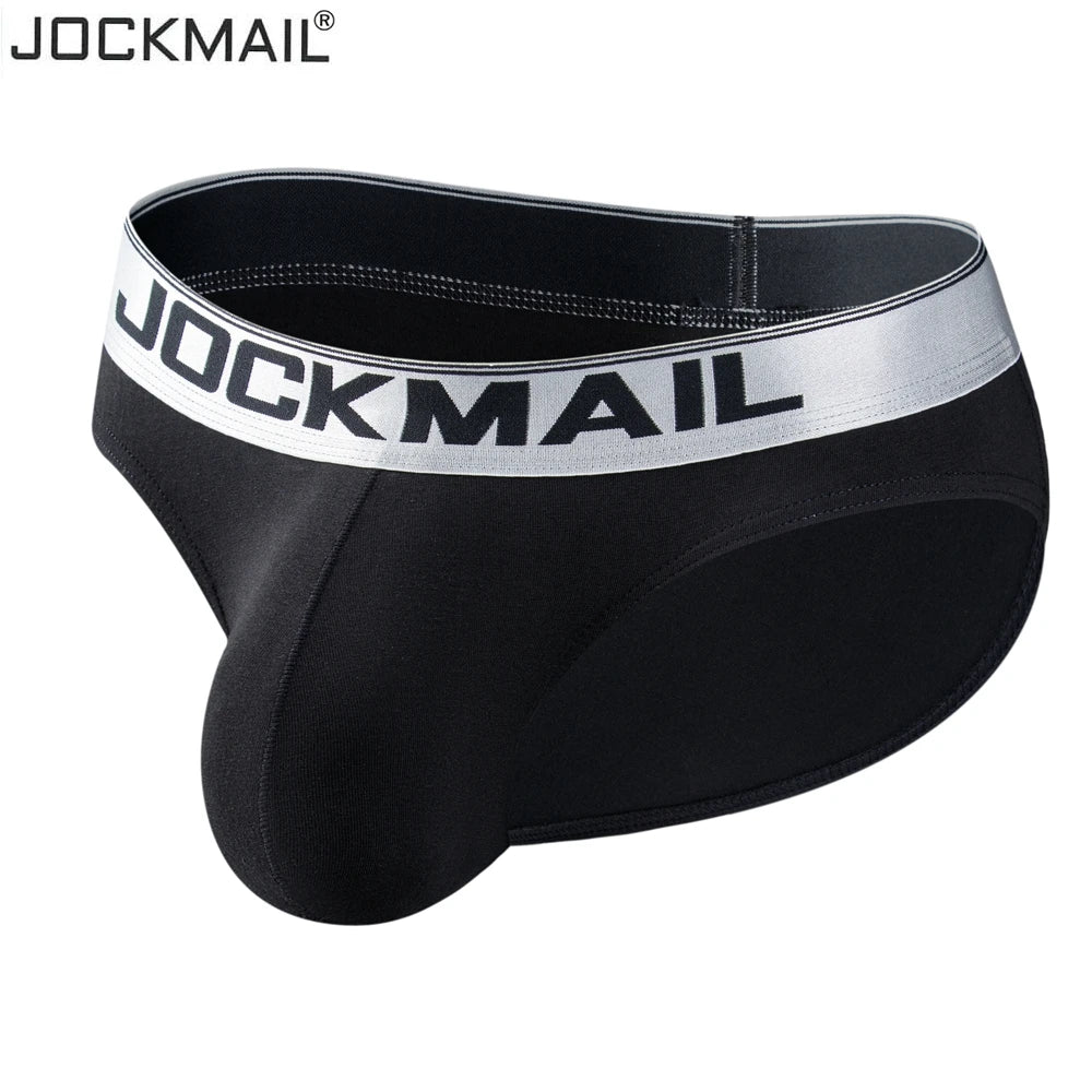 JOCKMAIL Men Underwear Sexy Big Penis Pouch Bikini Briefs