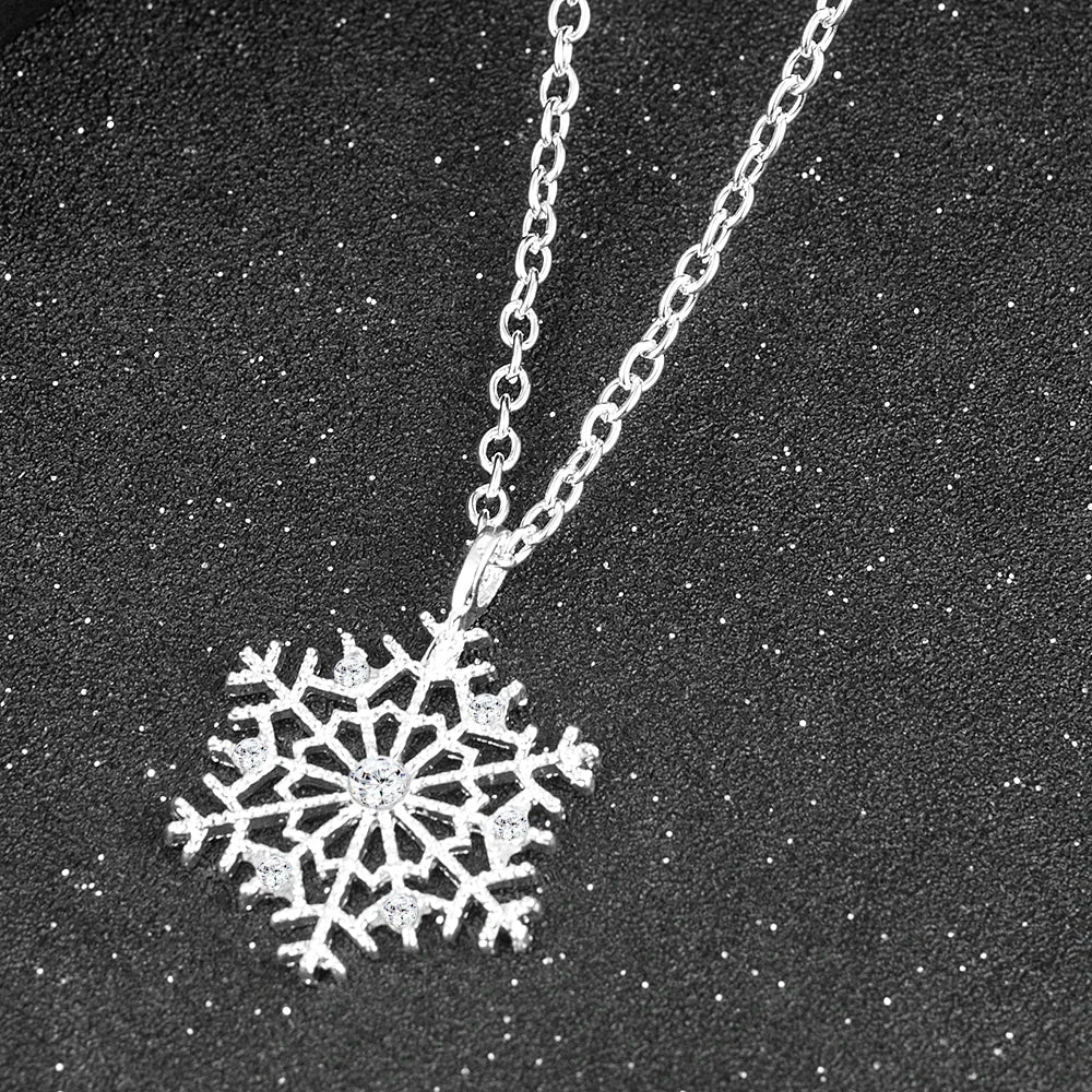 Snowflake Zircon Necklace