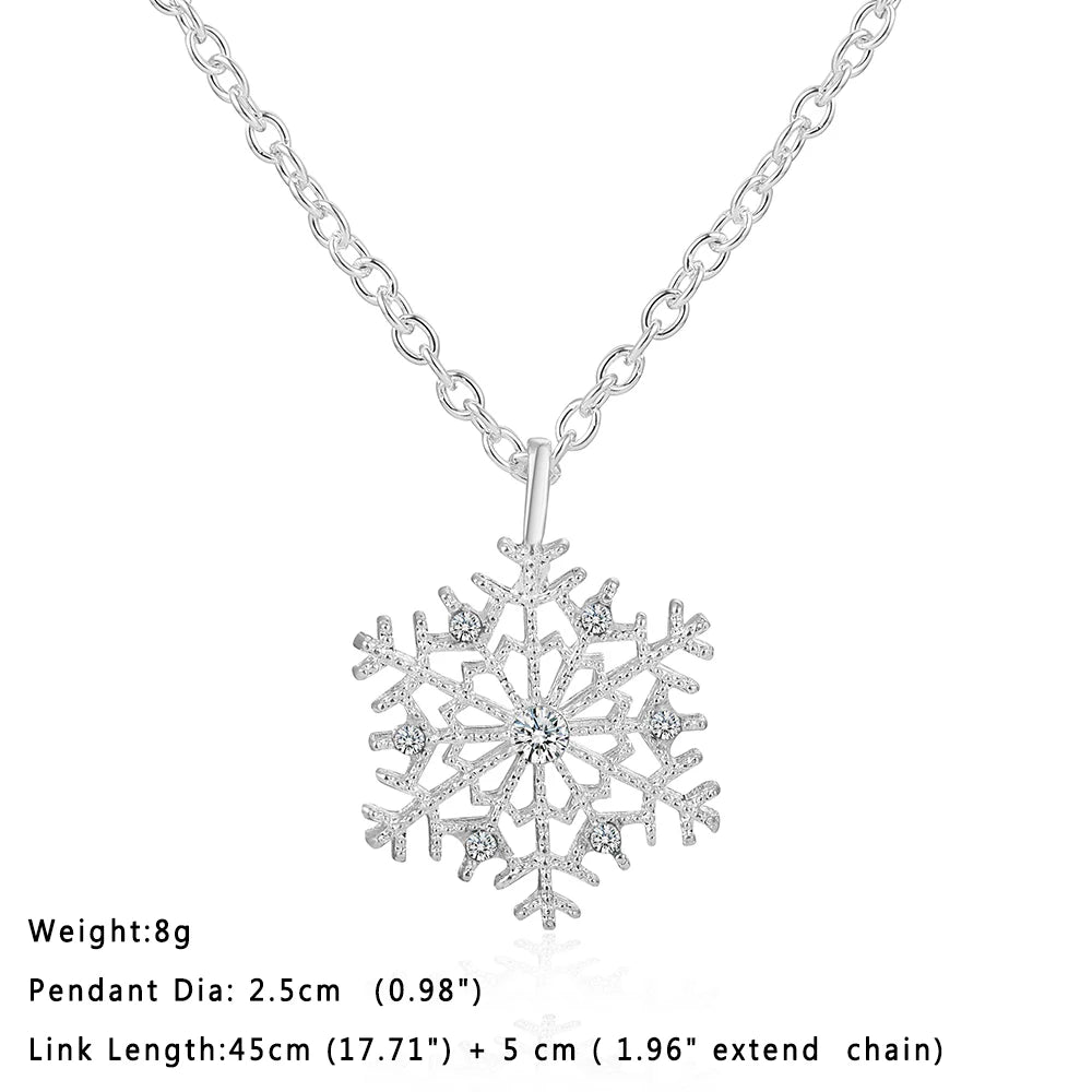 Snowflake Zircon Necklace