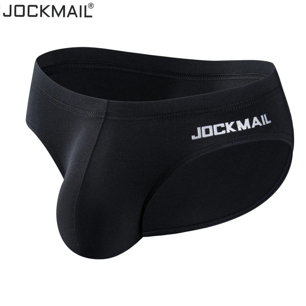 JOCKMAIL Men Underwear Sexy Big Penis Pouch Bikini Briefs