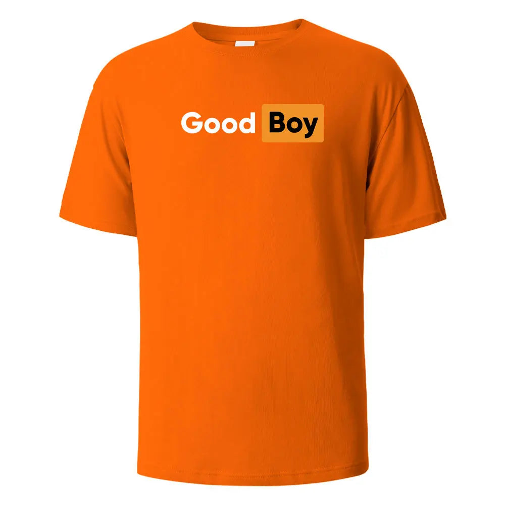 Good Boy Print T-Shirt Summer Tees For Men Women 100% Cotton O-neck Oversize Casual Short sleeved Tops