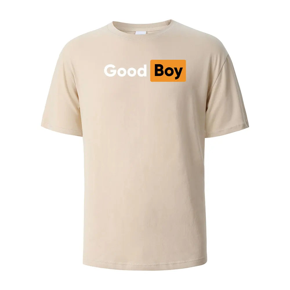 Good Boy Print T-Shirt Summer Tees For Men Women 100% Cotton O-neck Oversize Casual Short sleeved Tops