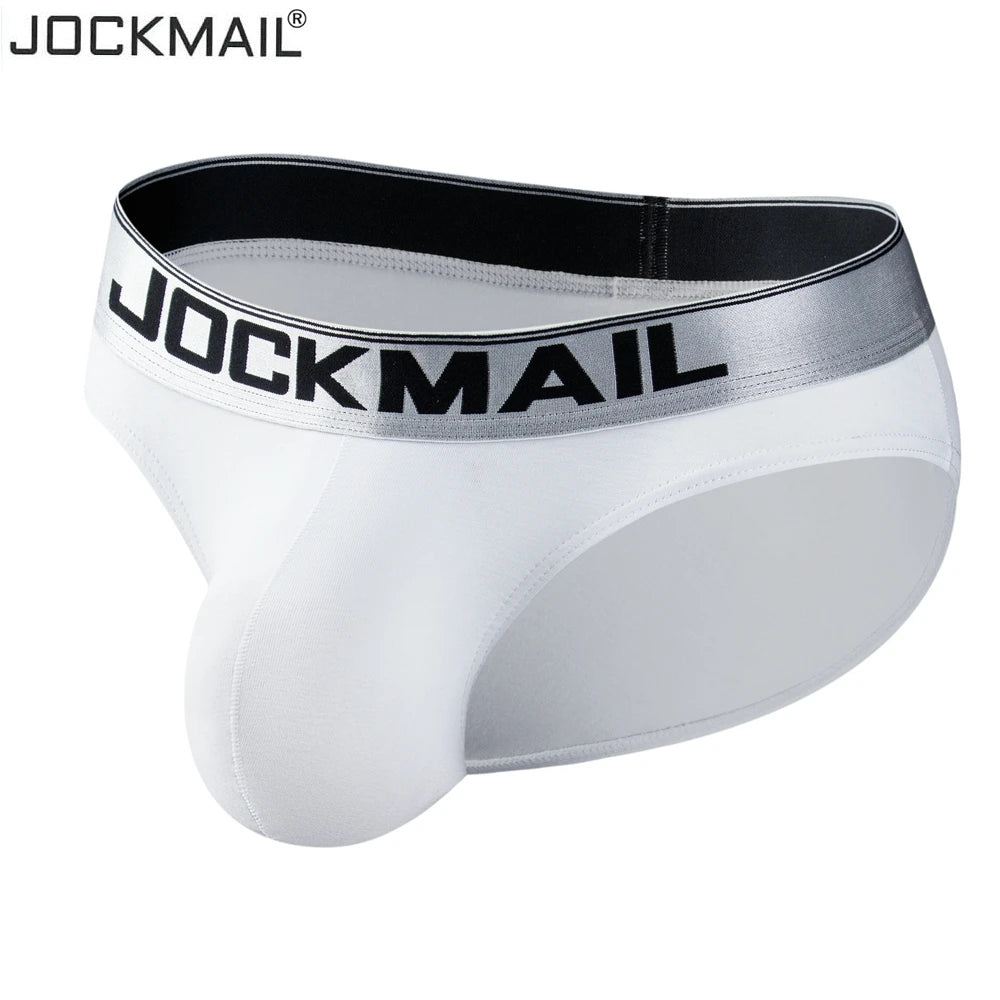 JOCKMAIL Men Underwear Sexy Big Penis Pouch Bikin Briefs Panties Underpants Cuecas Masculinas Calzoncillos Hombre Slip Gay Sissy