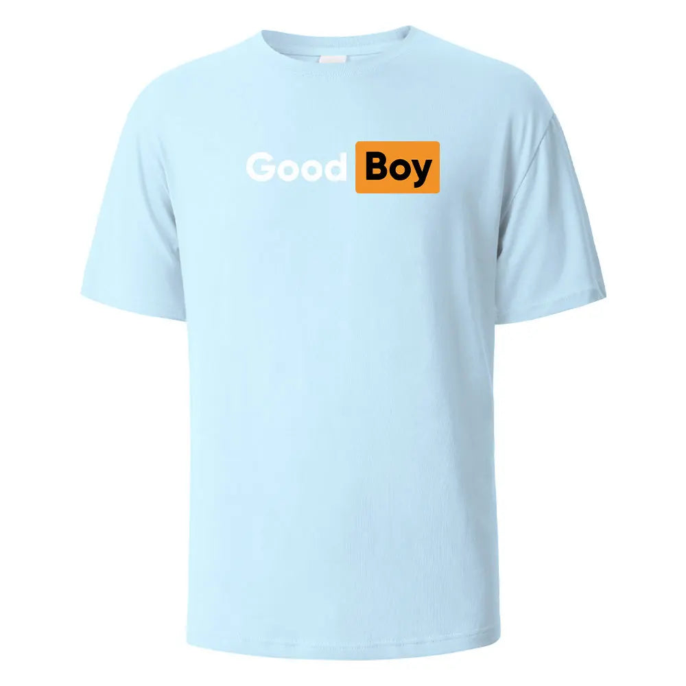 Good Boy Print T-Shirt Summer Tees For Men Women 100% Cotton O-neck Oversize Casual Short sleeved Tops