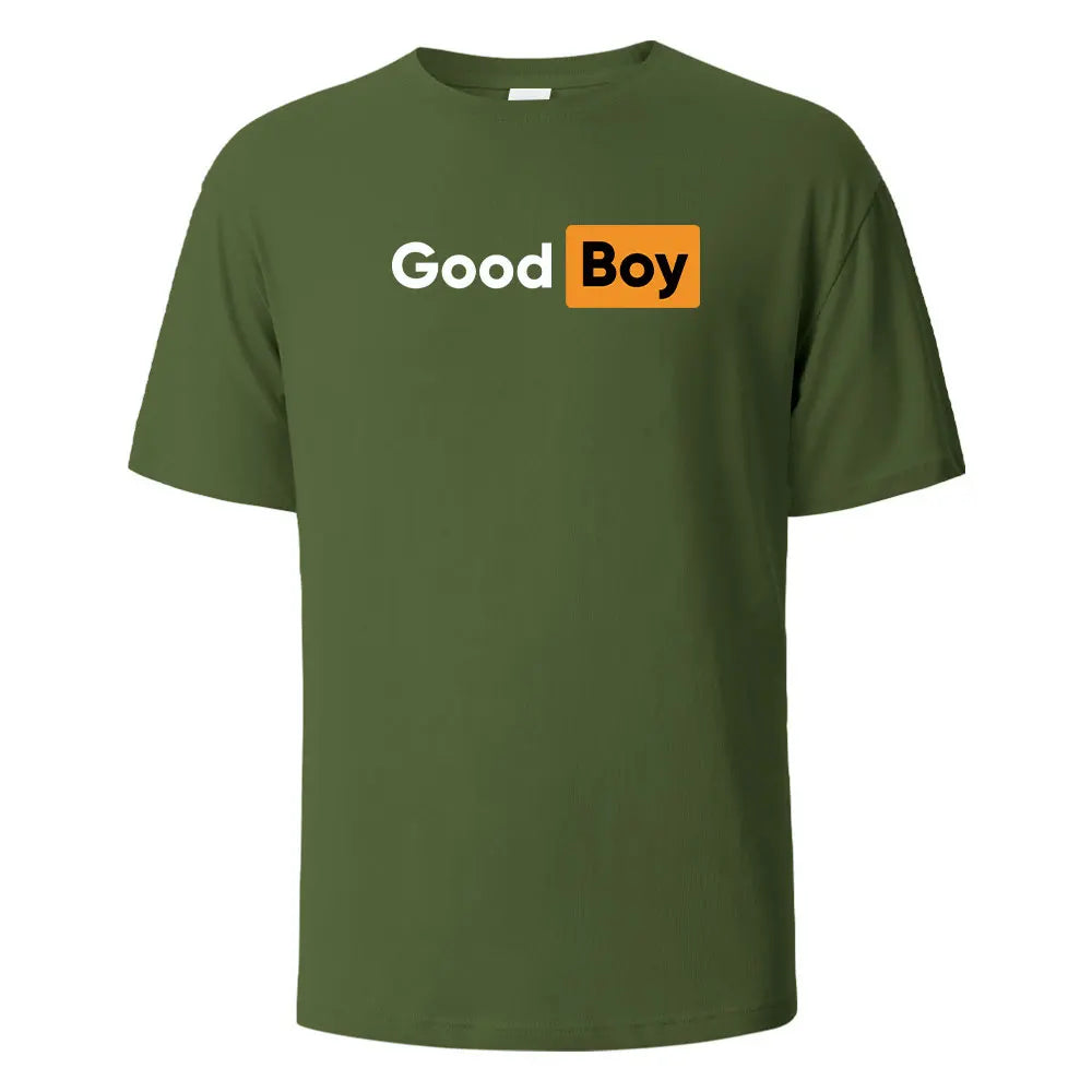 Good Boy Print T-Shirt Summer Tees For Men Women 100% Cotton O-neck Oversize Casual Short sleeved Tops