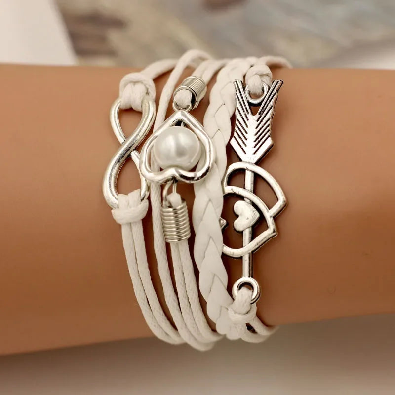 Hearts Infinity Charm Bracelet