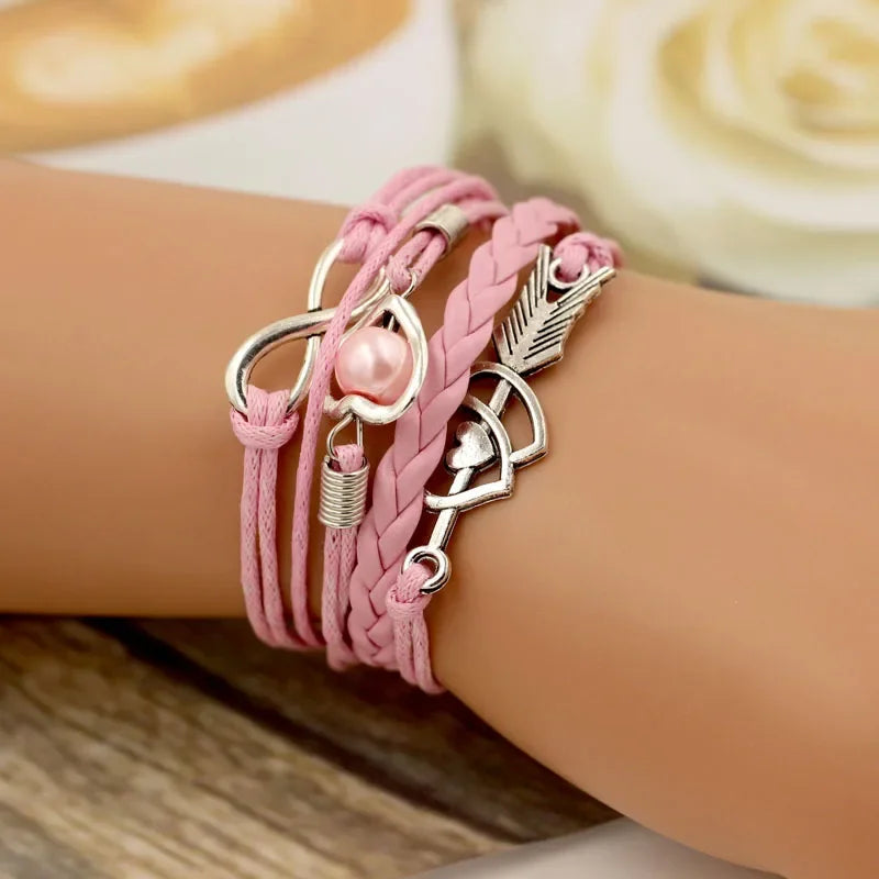 Hearts Infinity Charm Bracelet