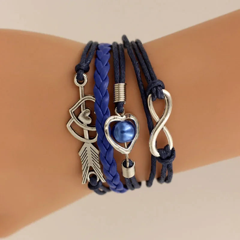 Hearts Infinity Charm Bracelet