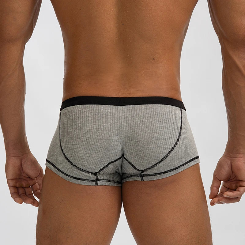 Sexy Men Boxers Underwear Soft Breathable Men's Underpants Boxer Shorts Male Breathable U Bulge Pouch