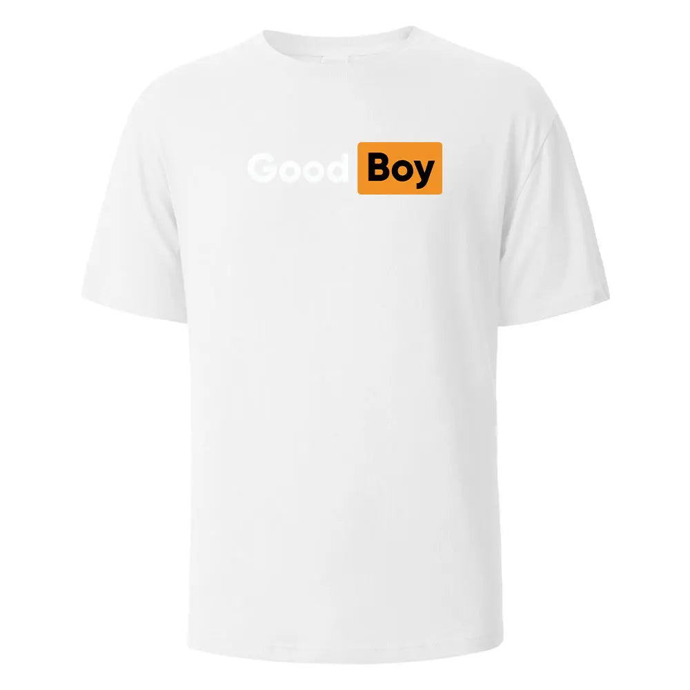 Good Boy Print T-Shirt Summer Tees For Men Women 100% Cotton O-neck Oversize Casual Short sleeved Tops