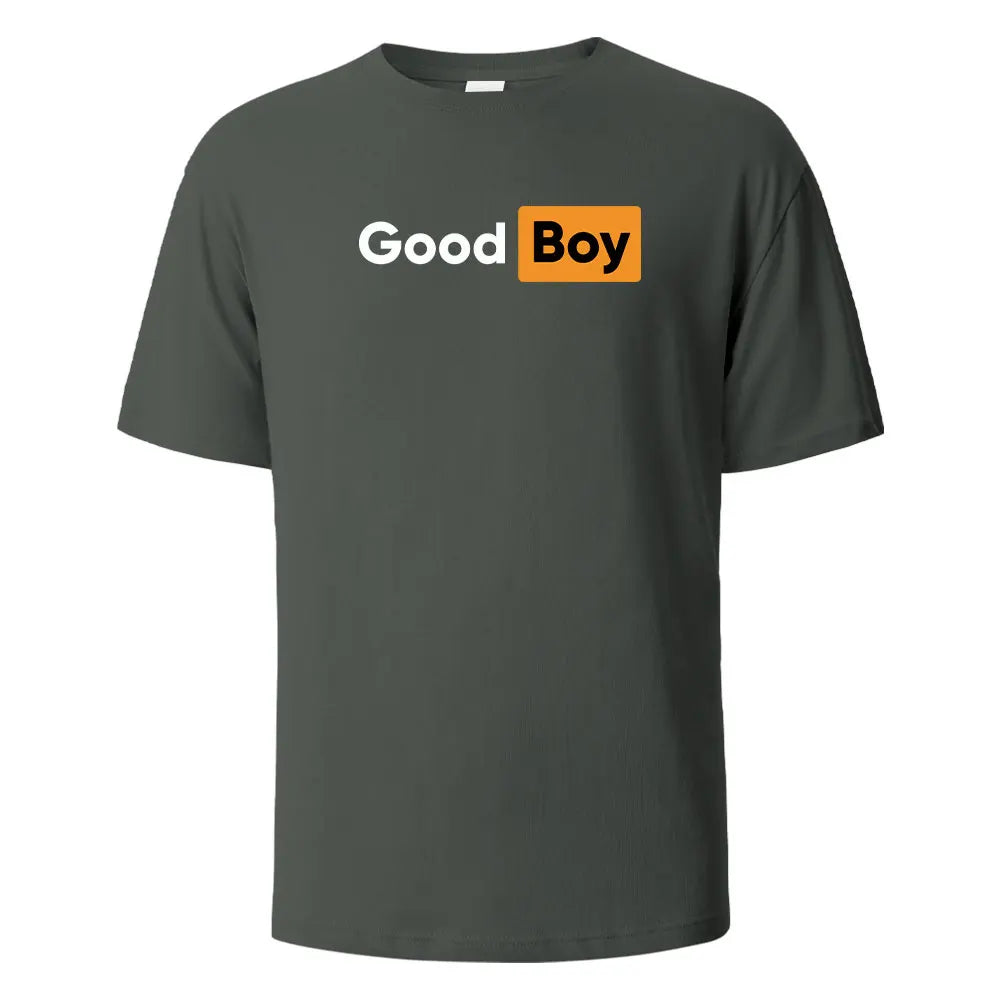 Good Boy Print T-Shirt Summer Tees For Men Women 100% Cotton O-neck Oversize Casual Short sleeved Tops