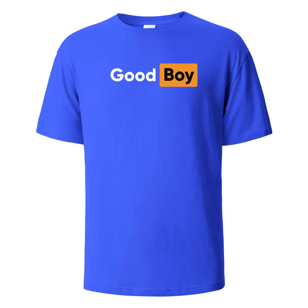 Good Boy Print T-Shirt Summer Tees For Men Women 100% Cotton O-neck Oversize Casual Short sleeved Tops