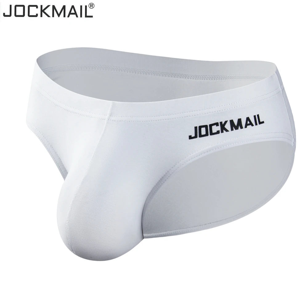 JOCKMAIL Men Underwear Sexy Big Penis Pouch Bikin Briefs Panties Underpants Cuecas Masculinas Calzoncillos Hombre Slip Gay Sissy