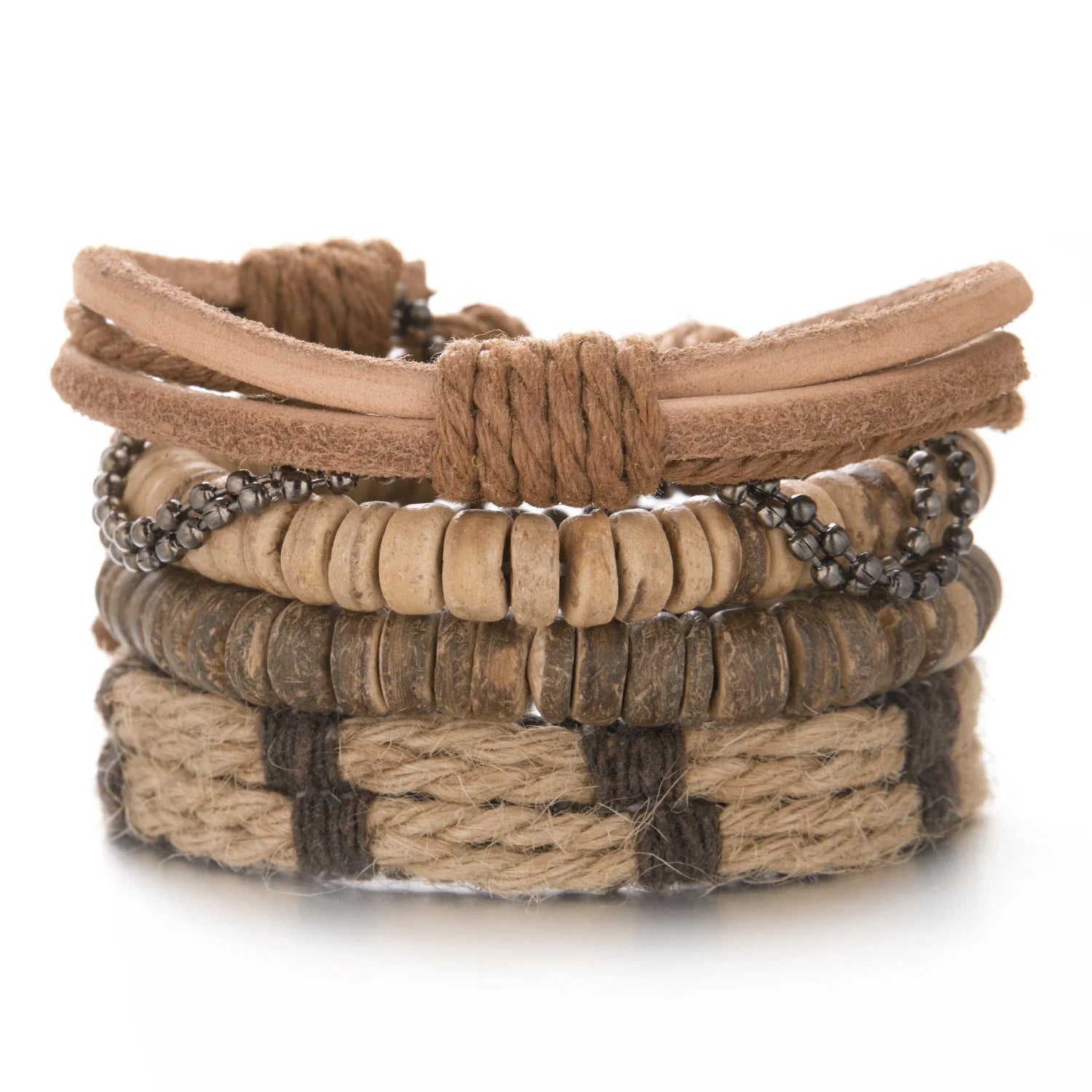 Men Bracelets Vintage Multilayer Leather Braid Bracelets Bangles Star Leaf Owl Handmade Rope Wrap Bracelets Male Gift Jewlery