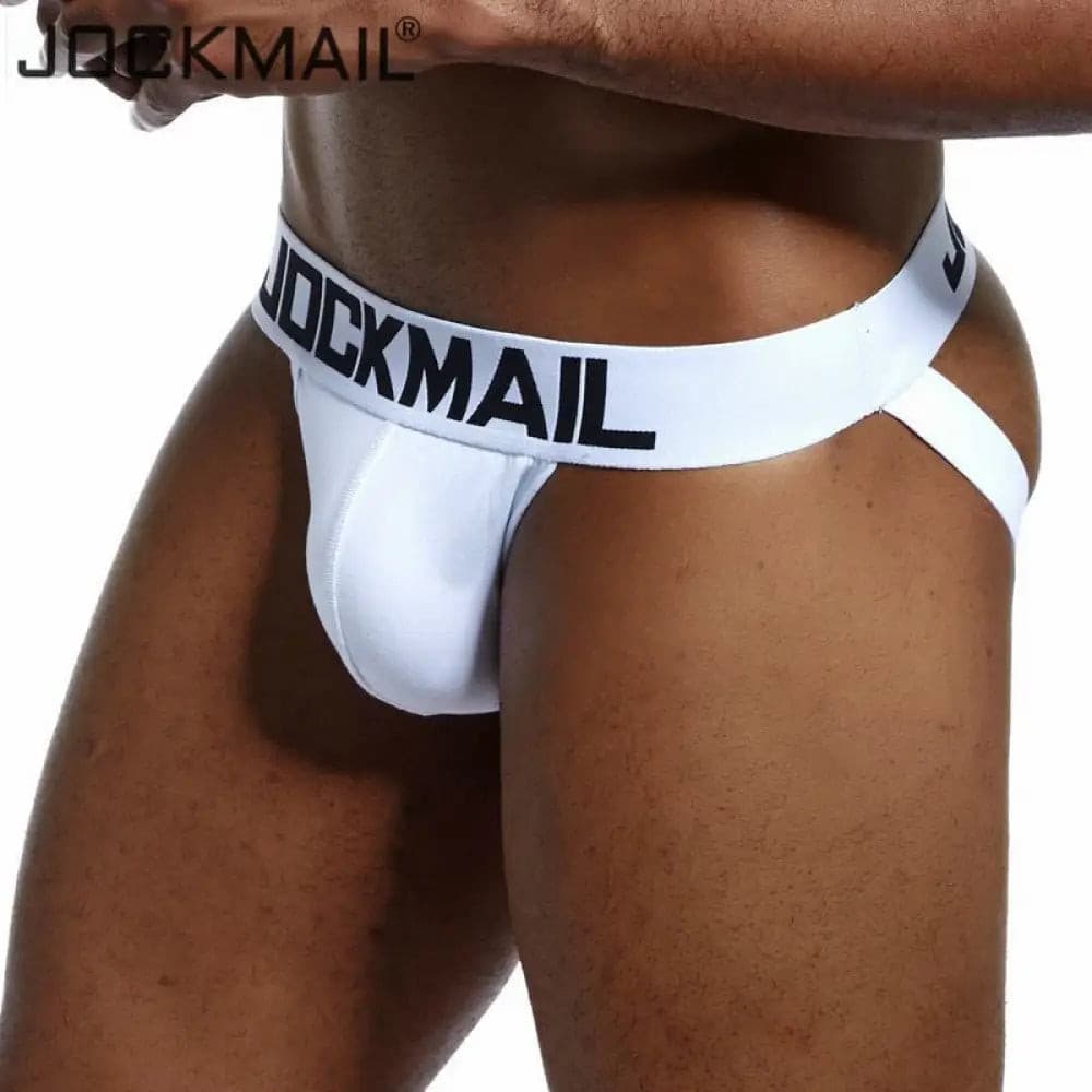 Brand Sexy Mens Underwear Jockstraps Cotton Jocks Bikini G-Strings Men Thong Cuecas Male Panties