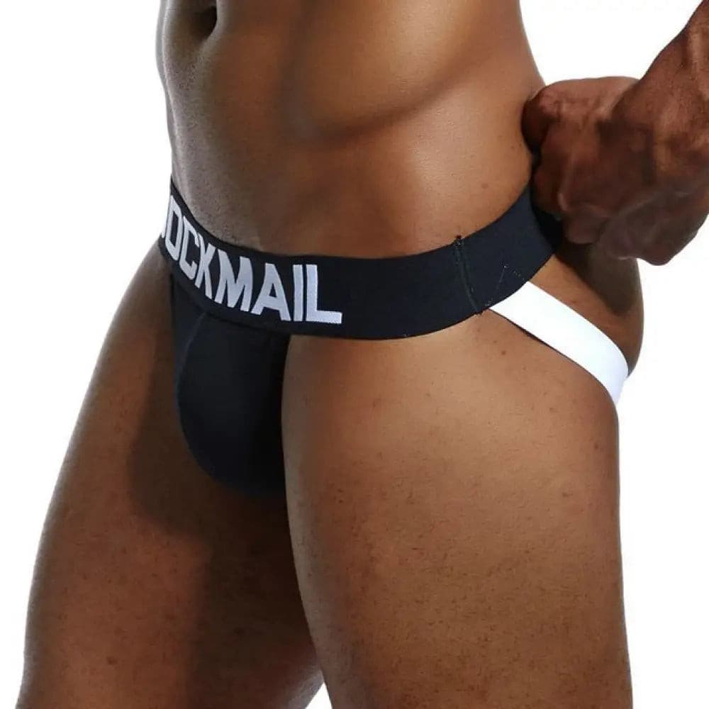 Brand Sexy Mens Underwear Jockstraps Cotton Jocks Bikini G-Strings Men Thong Cuecas Male Panties