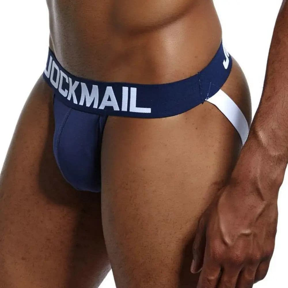 Brand Sexy Mens Underwear Jockstraps Cotton Jocks Bikini G-Strings Men Thong Cuecas Male Panties