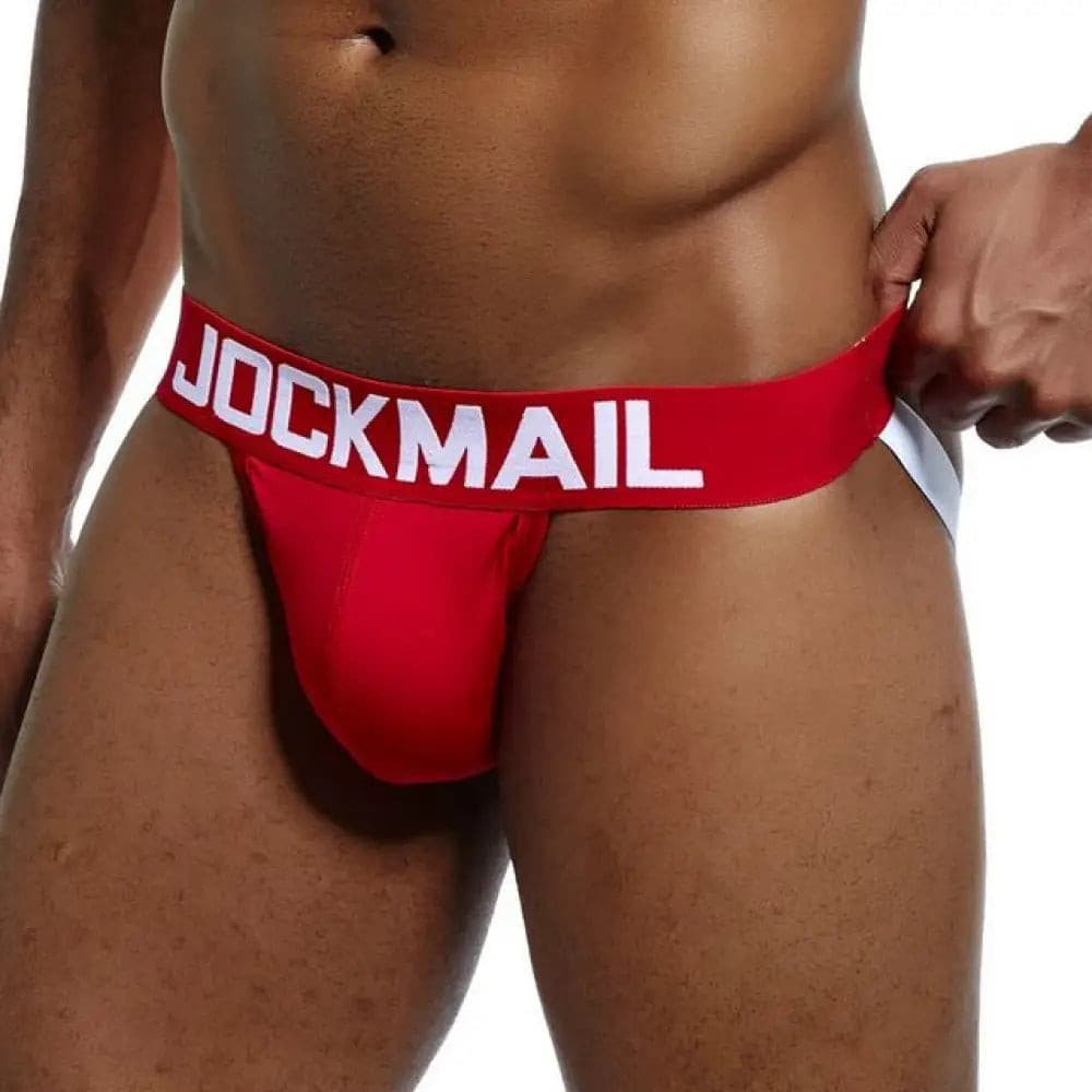 Brand Sexy Mens Underwear Jockstraps Cotton Jocks Bikini G-Strings Men Thong Cuecas Male Panties