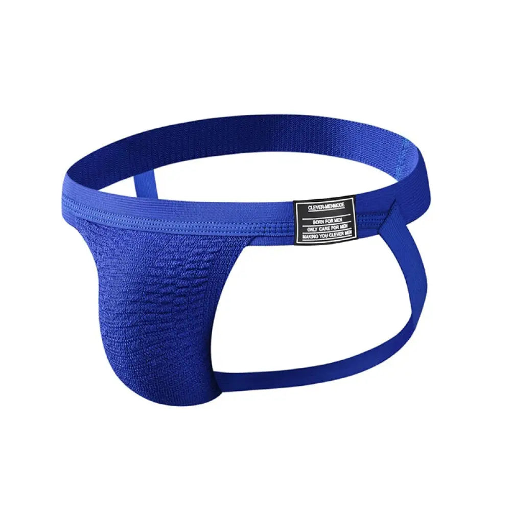 Clever-Menmode Mens Underwear Sexy Briefs Jockstrap Blue / S Jock Straps