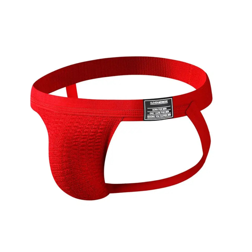 Clever-Menmode Mens Underwear Sexy Briefs Jockstrap Red / S Jock Straps