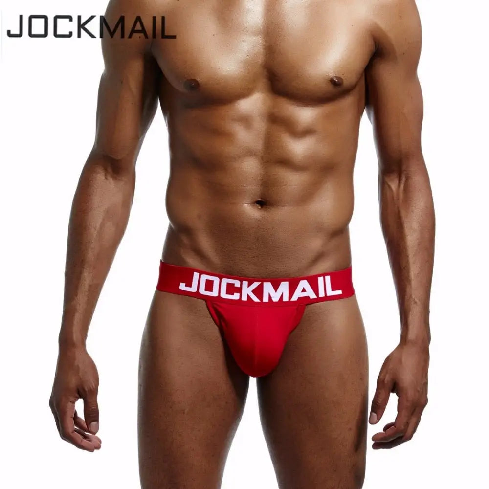 Jockmail Brand Men Underwear Penis Sexy Jock Straps Cotton Jockstraps Strap