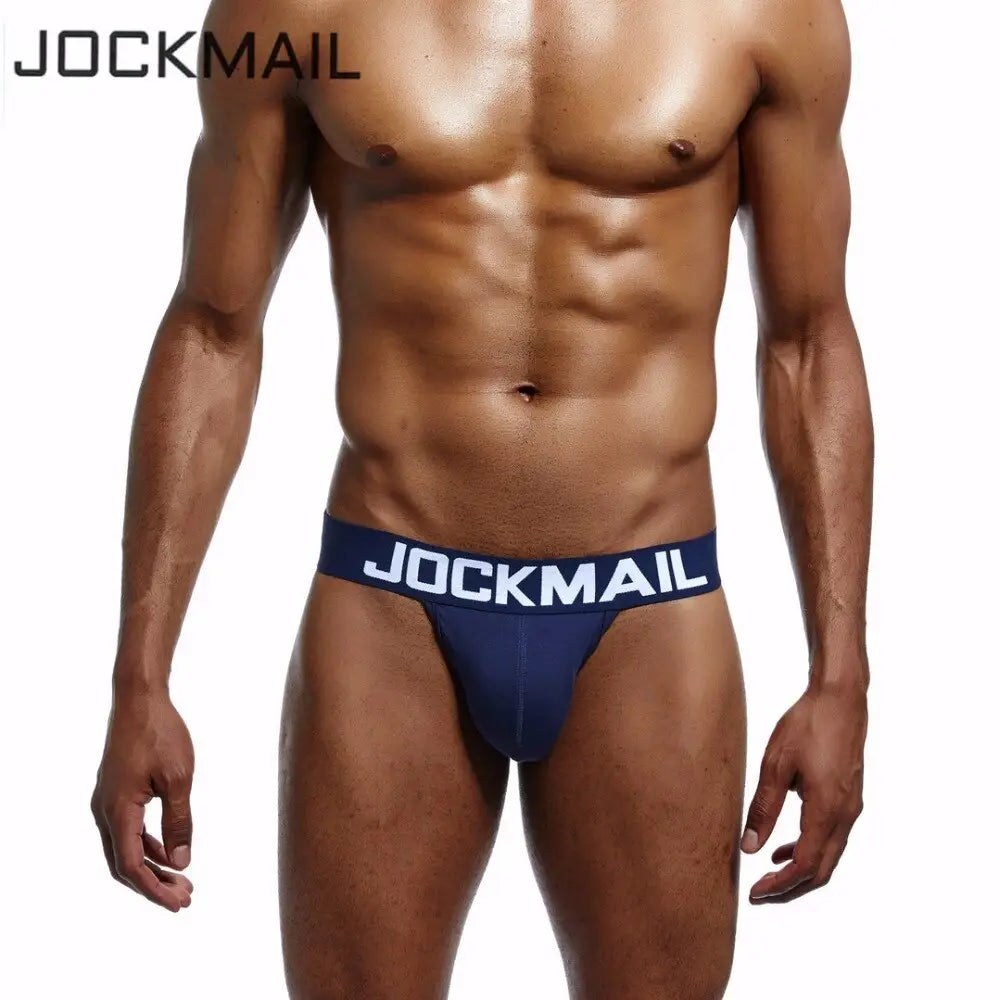 Jockmail Brand Men Underwear Penis Sexy Jock Straps Cotton Jockstraps Strap