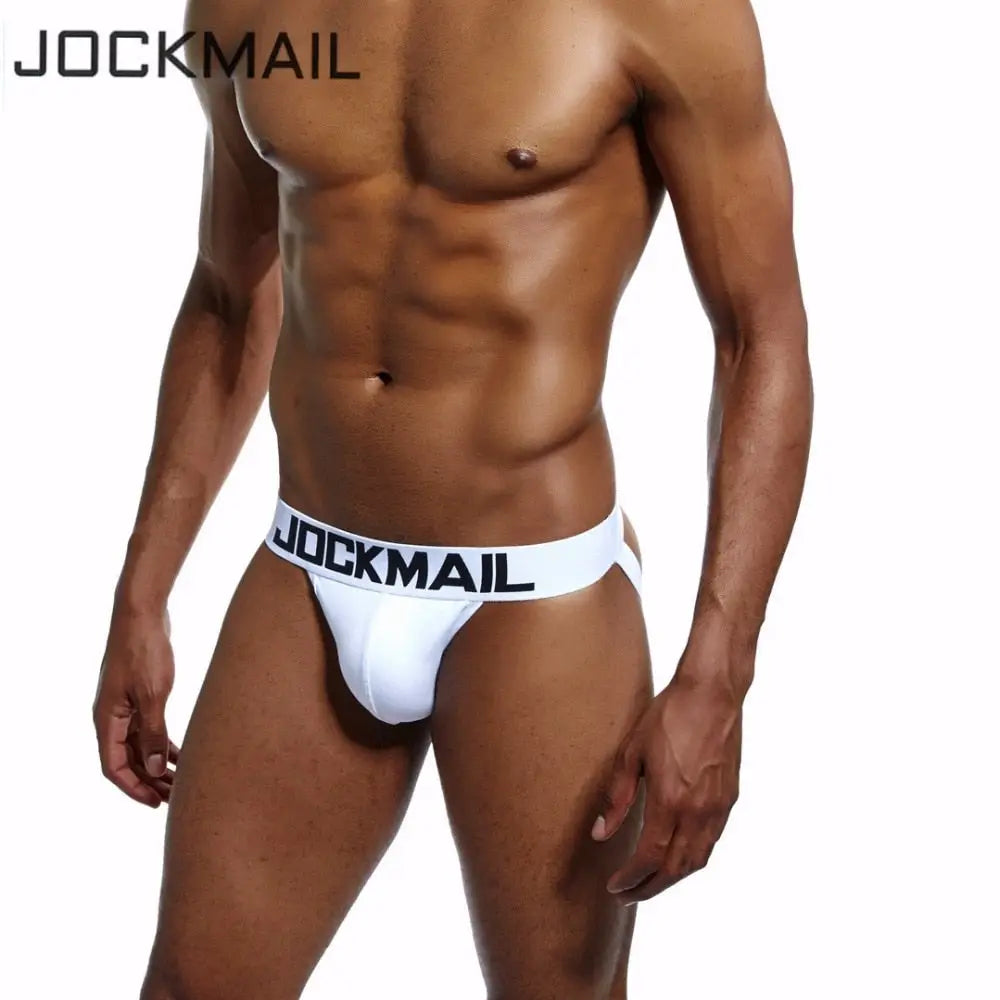 Jockmail Brand Men Underwear Penis Sexy Jock Straps Cotton Jockstraps Strap