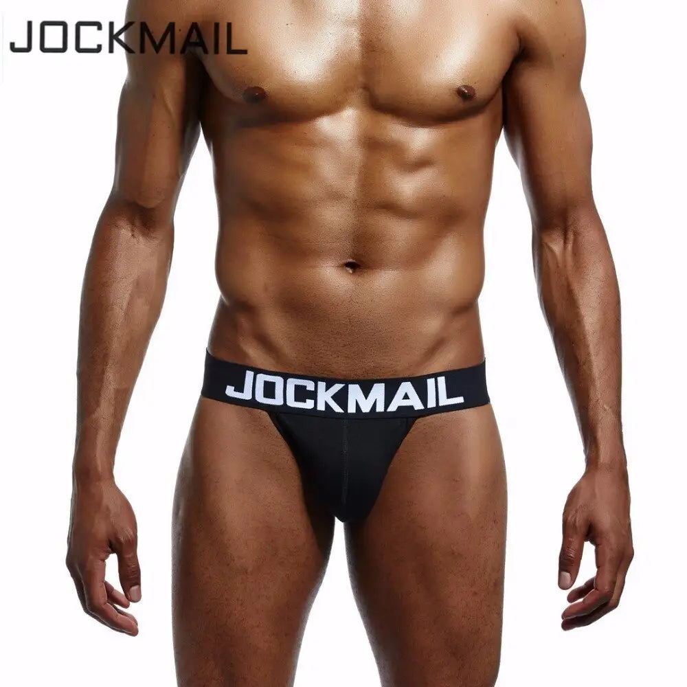 Jockmail Brand Men Underwear Penis Sexy Jock Straps Cotton Jockstraps Strap