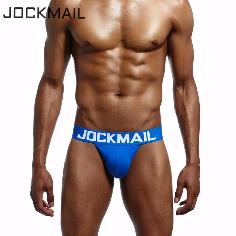 Jockmail Brand Men Underwear Penis Sexy Jock Straps Cotton Jockstraps Strap