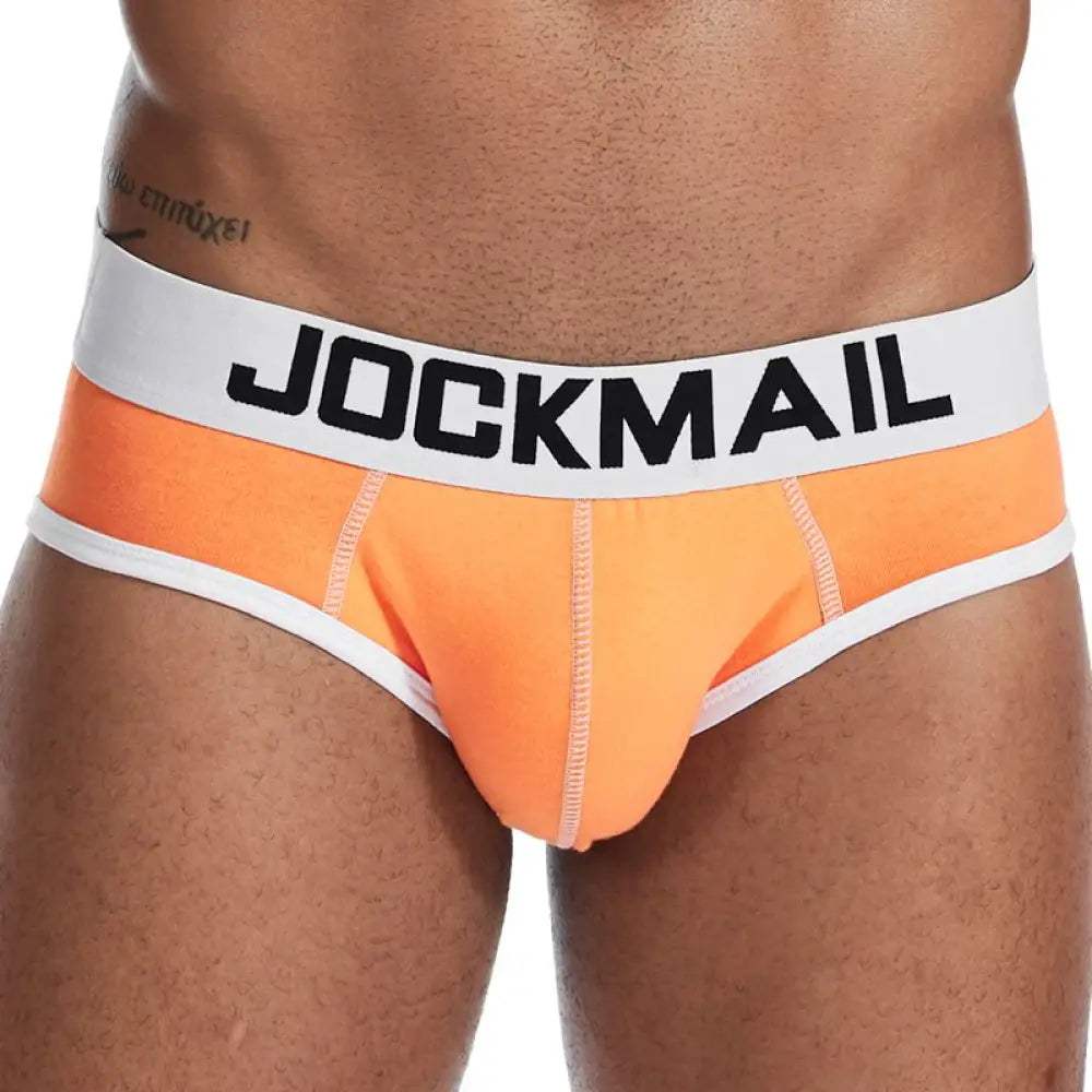 Jockmail Brand Mens Bikini Underwear Cotton Classic Basics Sexy Men Briefs U Convex Calzoncillos