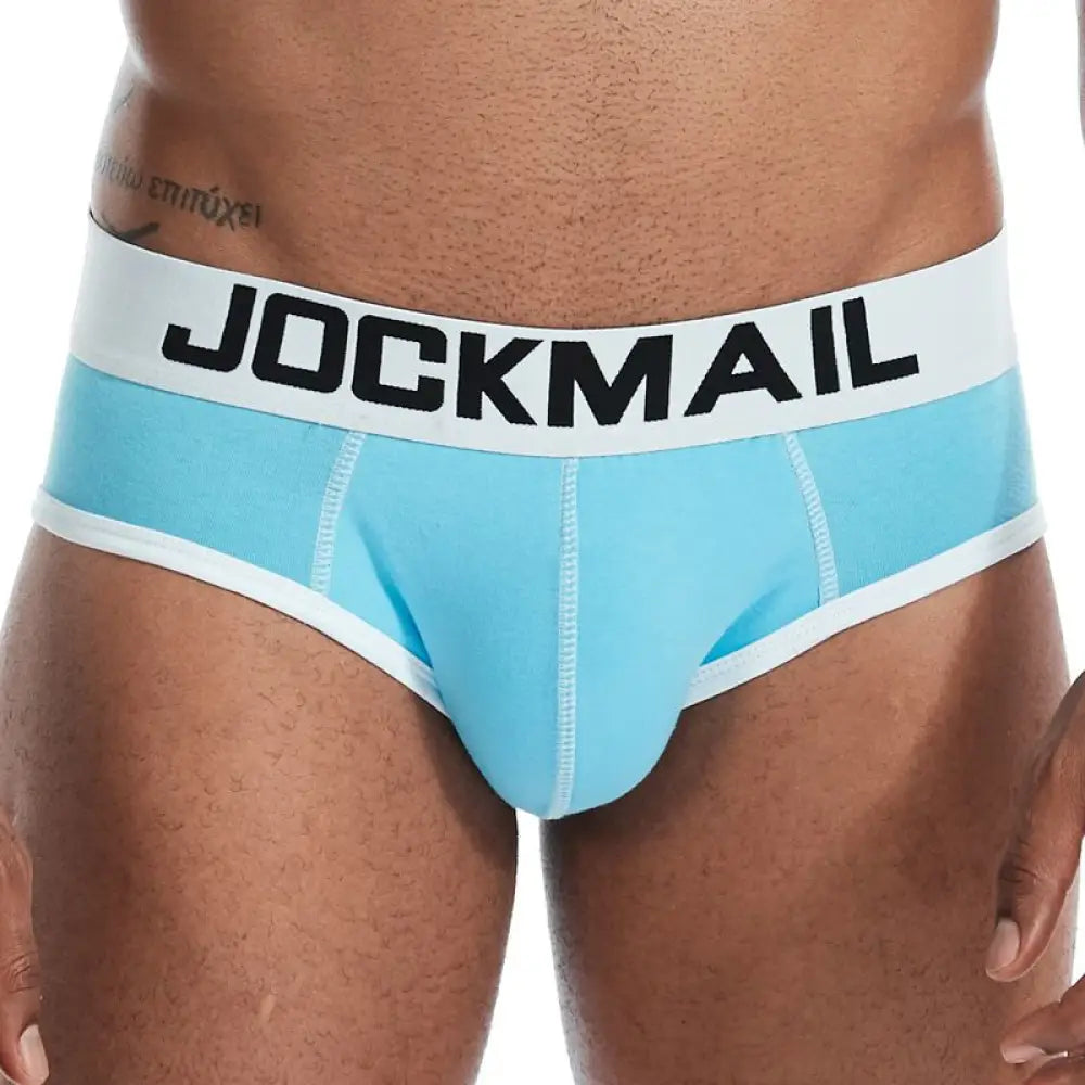 Jockmail Brand Mens Bikini Underwear Cotton Classic Basics Sexy Men Briefs U Convex Calzoncillos