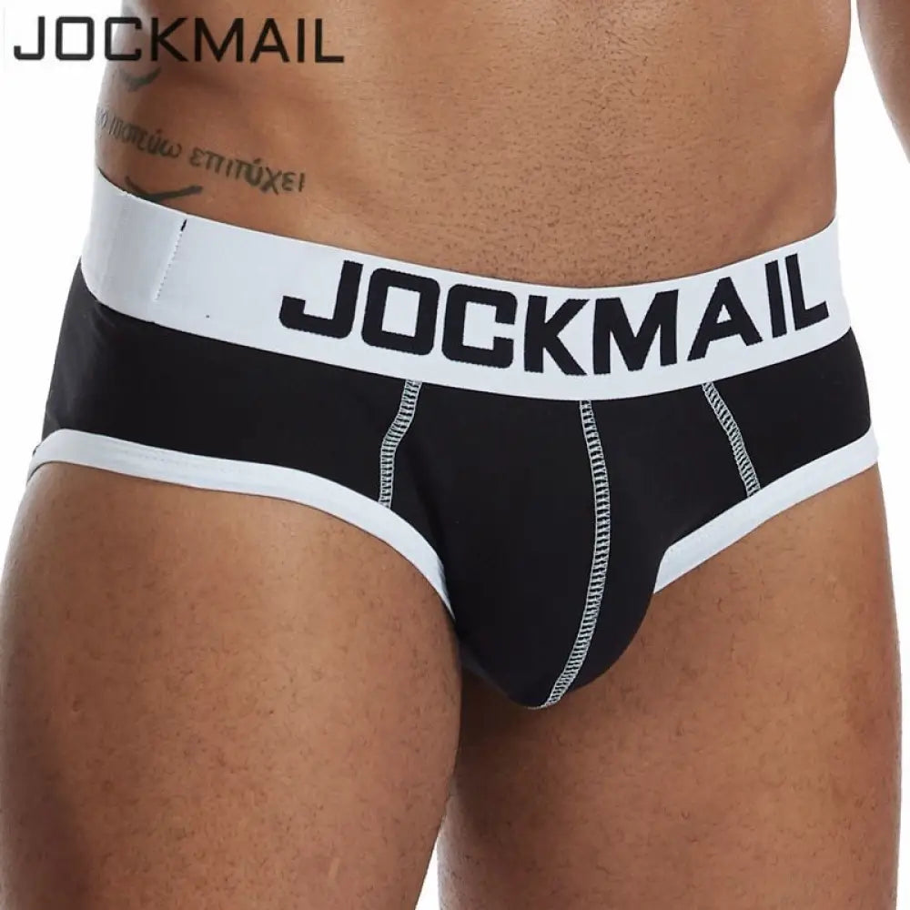 Jockmail Brand Mens Bikini Underwear Cotton Classic Basics Sexy Men Briefs U Convex Calzoncillos