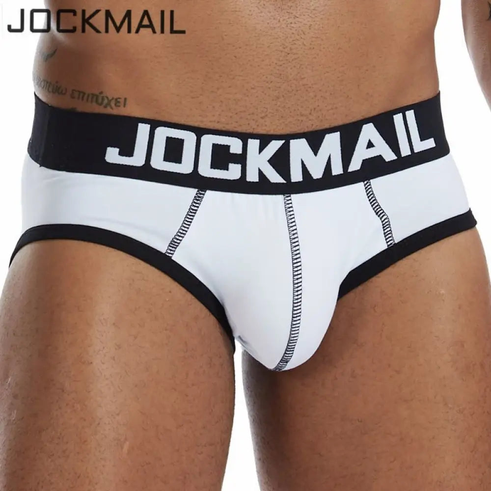 Jockmail Brand Mens Bikini Underwear Cotton Classic Basics Sexy Men Briefs U Convex Calzoncillos