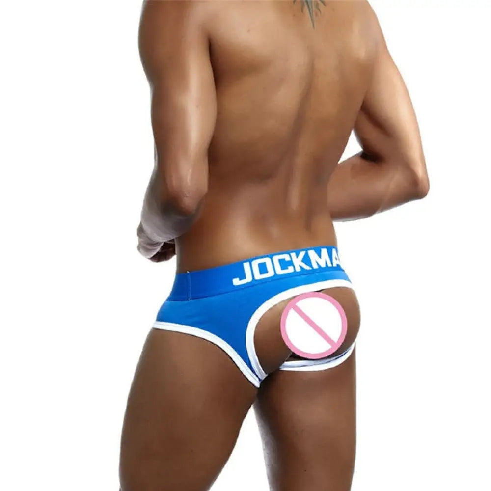 Jockmail Brand Open Back Men Underwear Briefs Sexy Tanga Hombre Jockstrap Sissy Thong Cueca Gay