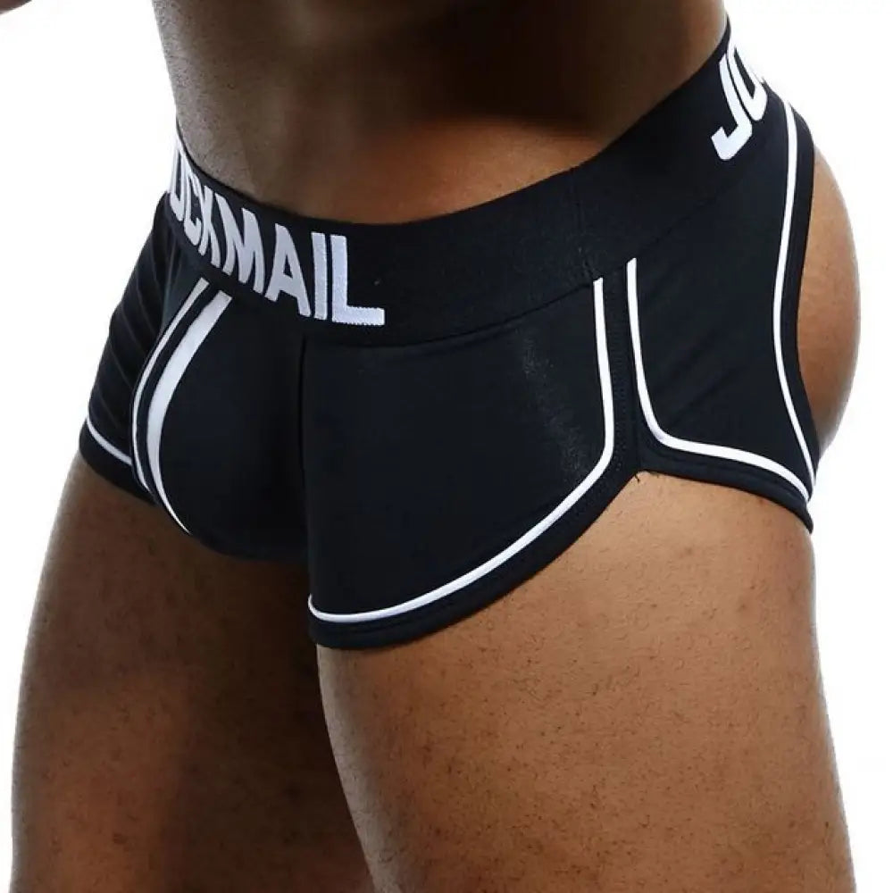 Jockmail Brand Open Backless Crotch G-Strings Men Underwear Sexy Gay Penis Tanga Short Male Slip