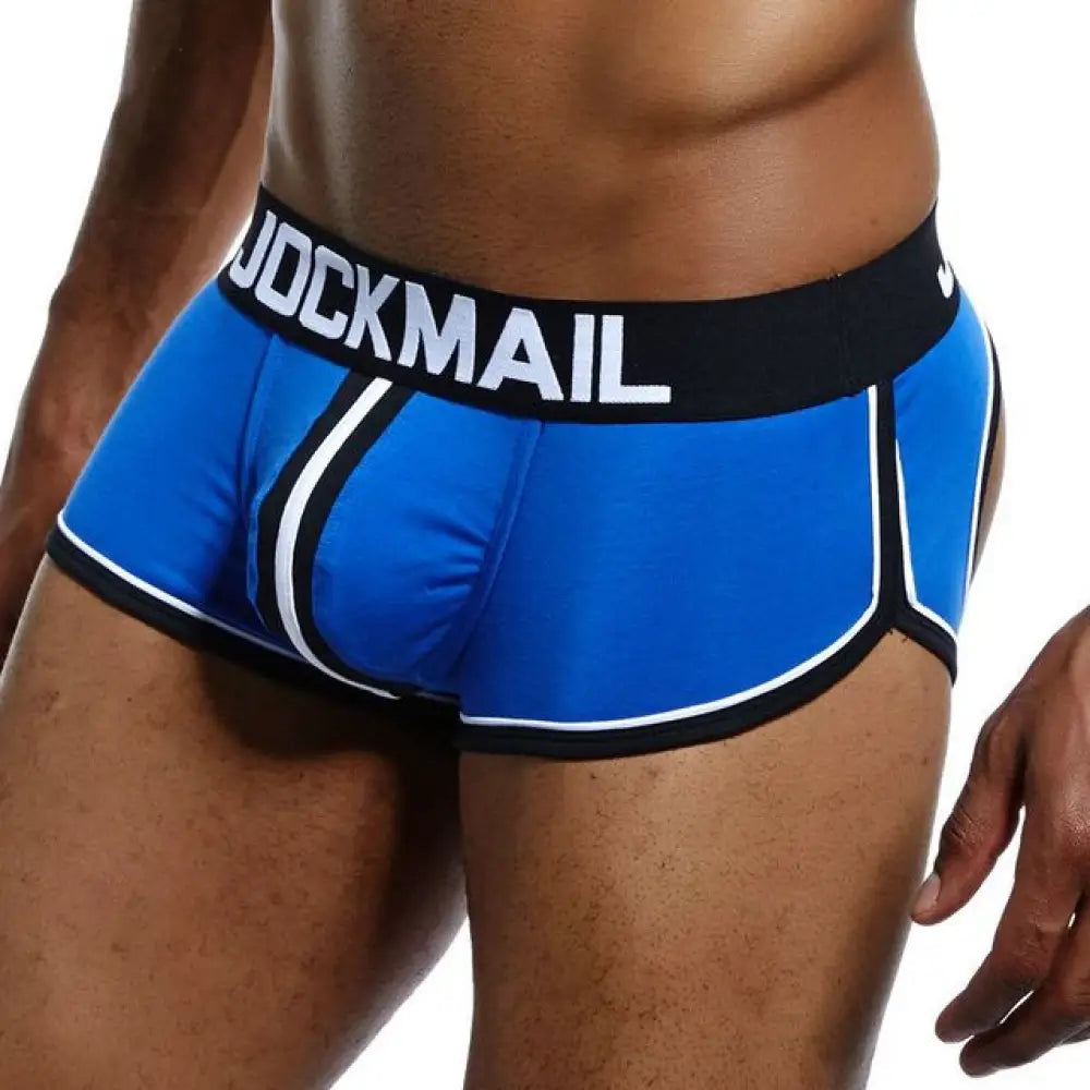 Jockmail Brand Open Backless Crotch G-Strings Men Underwear Sexy Gay Penis Tanga Short Male Slip