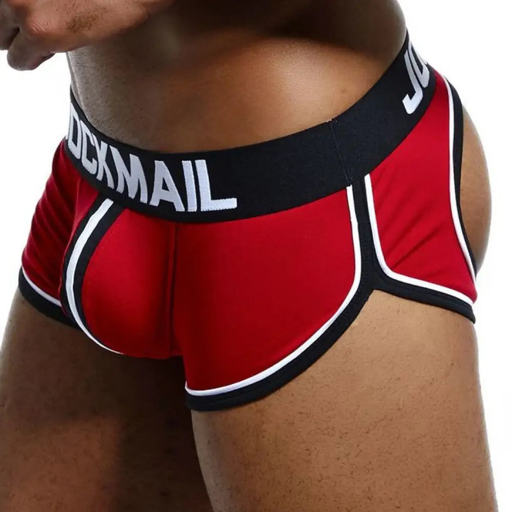 Jockmail Brand Open Backless Crotch G-Strings Men Underwear Sexy Gay Penis Tanga Short Male Slip