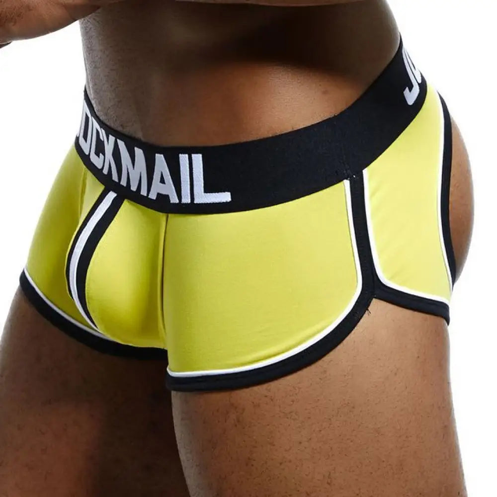 Jockmail Brand Open Backless Crotch G-Strings Men Underwear Sexy Gay Penis Tanga Short Male Slip