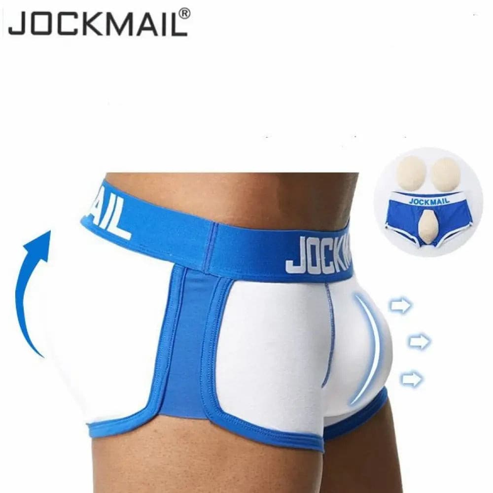 Jockmail Sexy Men Underwear Penis And Butt Hip Enhancer Push Up Cup Padded Gay Underwear Boxer