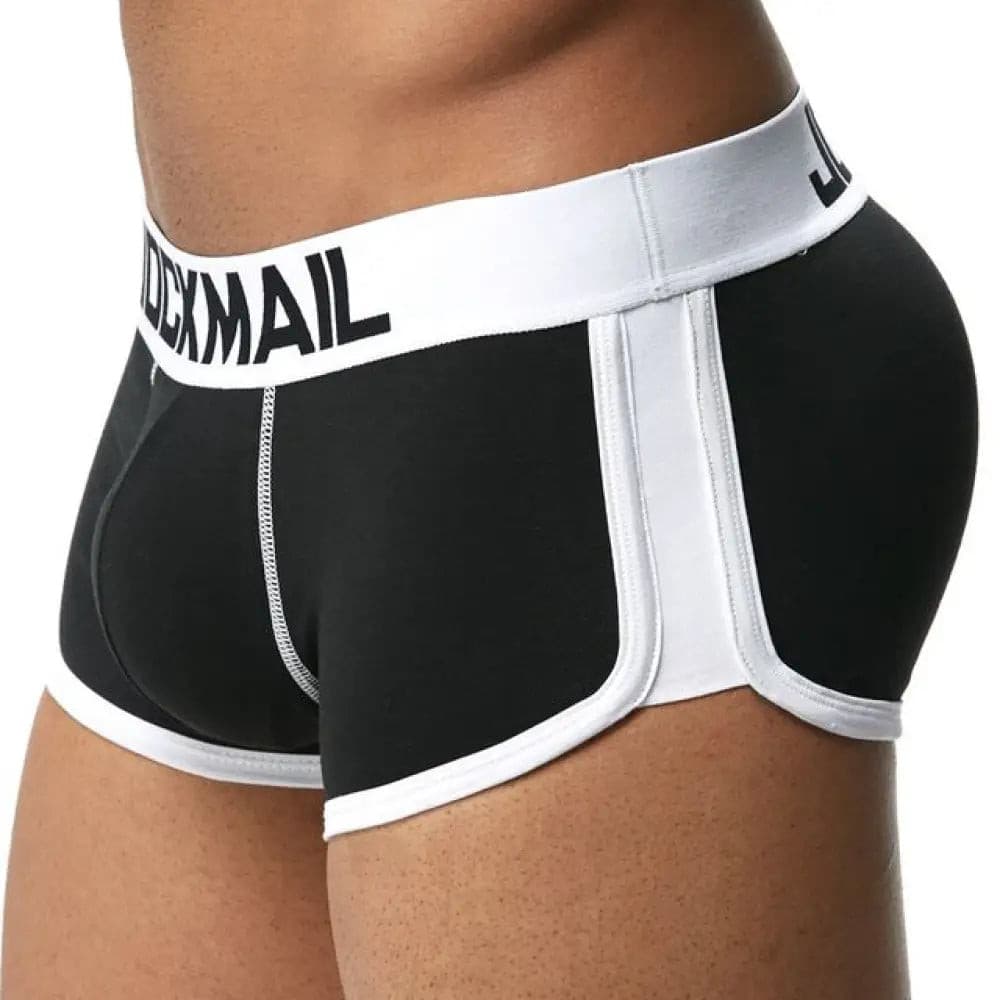 Jockmail Sexy Men Underwear Penis And Butt Hip Enhancer Push Up Cup Padded Gay Underwear Boxer