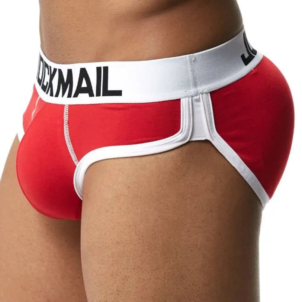 Jockmail Sexy Men Underwear Penis And Butt Hip Enhancer Push Up Cup Padded Gay Underwear Boxer