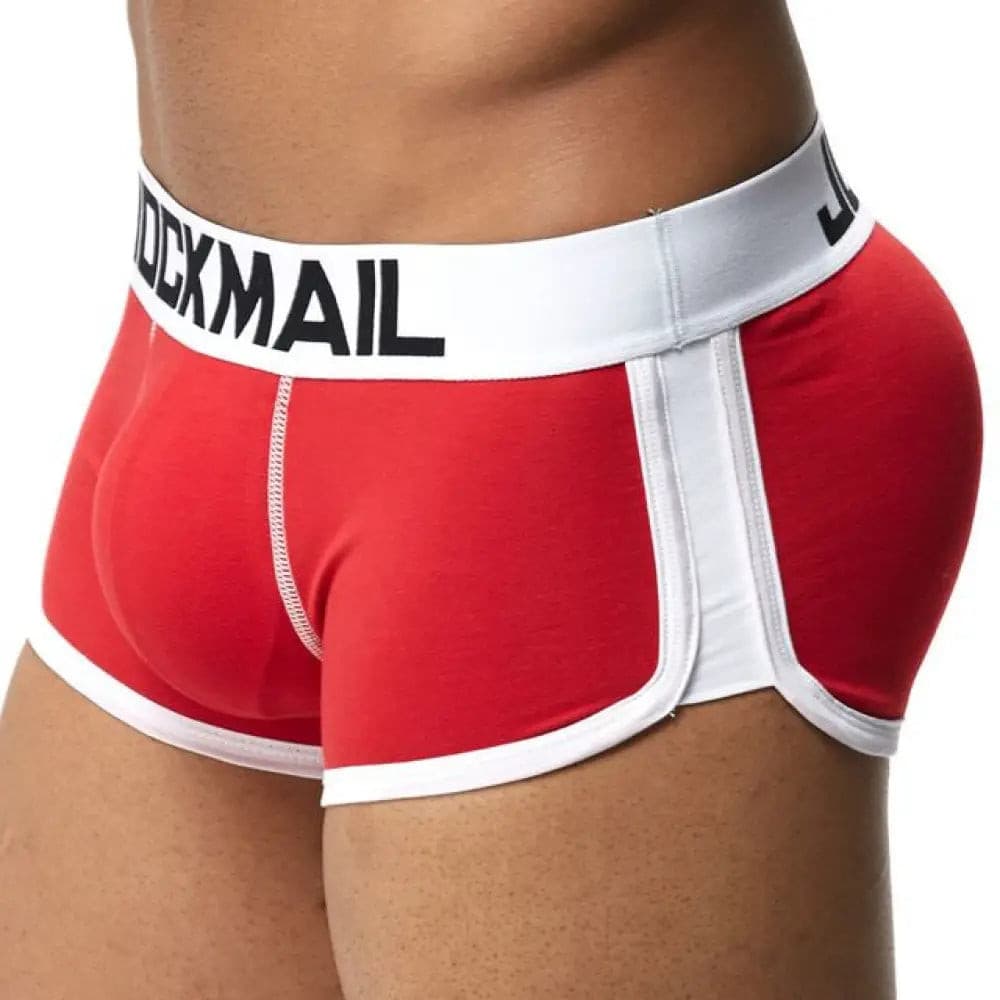 Jockmail Sexy Men Underwear Penis And Butt Hip Enhancer Push Up Cup Padded Gay Underwear Boxer