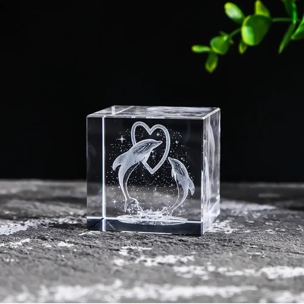 Romantic Rain Clouds Raindrop Cloud Square Crystal Ornaments Heart Shape Home Office Decor Birthday