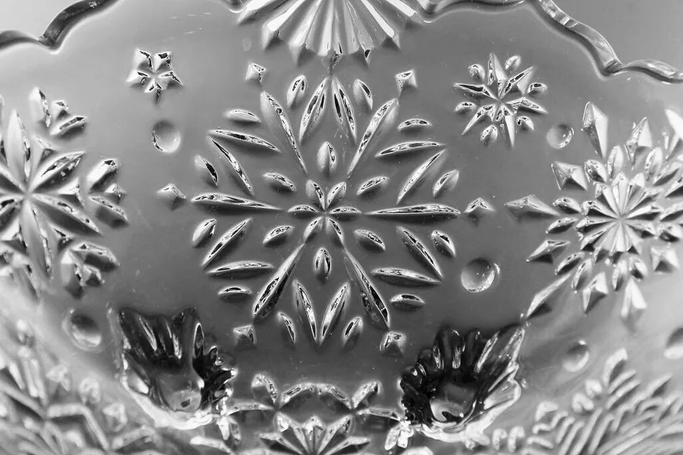 Mikasa Snowflake Footed Bowl Candy Dish 6.25" GERMANY