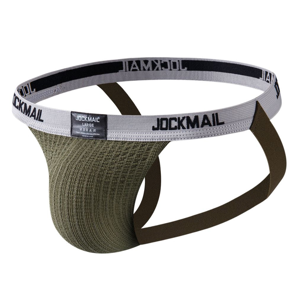 JOCKMAIL Sexy  Underwear Men Jockstrap Green