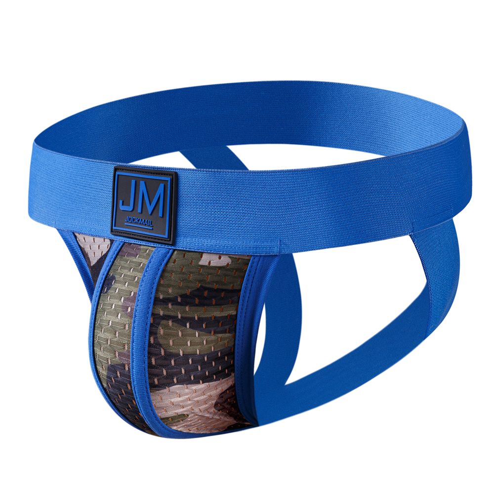 JOCKMAIL Sexy Gay Underwear Men Jockstrap Blue Camo