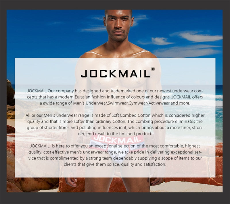 JOCKMAIL Sexy Gay Underwear Men Jockstrap Rainbow